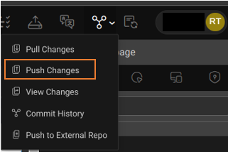 Push Changes VCS
